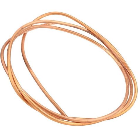 Manguera flexible de cobre C1100 T2 6x0,5 mm, longitud 2 m, para aire acondicionado y refrigeración. Bobina flexible de alta calidad. (1/4)