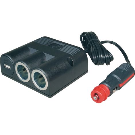 ProCar 67335501 67335500  Zigarettenanzünder-Verteiler  Anzahl Zigarettenkupplungen 2 x Schnittstell