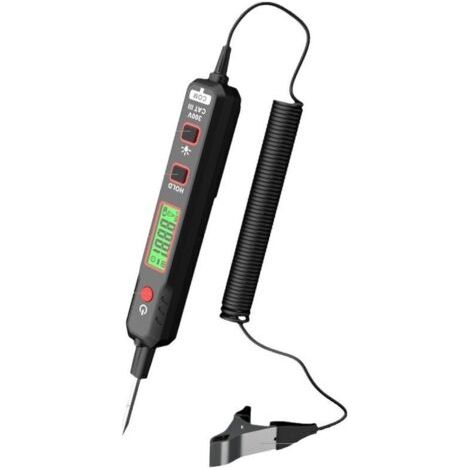 Testeur de Tension Sans Contact, Testeur de Tension Pour Voiture, Stylo Testeur de Tension, DC 2 V-100 V Testeur de Circuit électrique, Détecteur de Tension avec Bip, Rétroéclairage et Lampe d (1/4)