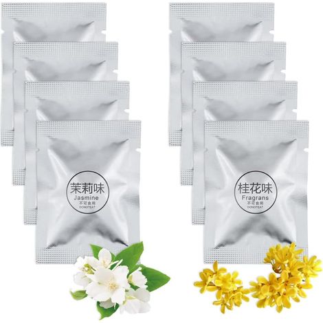 8 x Car Air Vent Air Freshener for Aroma Diffuser, Car Fragrance Refills Diffuser Aromatherapy Ornament (Jasmine Osmanthus) (1/5)