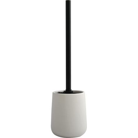 - WC-Bürste - Keramikhalter - Langlebige Borsten - Skandinavisches Design - Hygienisch - Mattweiß - 10,4 x 38,8 cm (1/3)