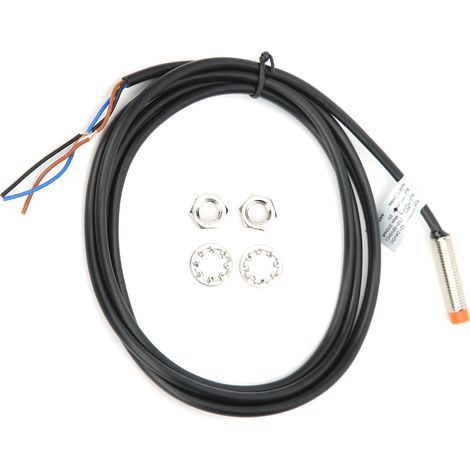 Capteur de proximité inductif BERM PR08-2DP, non noyé, 3 fils PNP NO, étanche, alimentation 12-24V DC, détecteur de présence industriel (1/5)