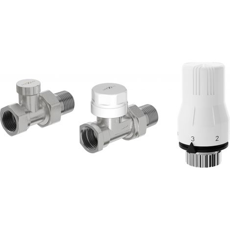 Mexen G02 set termostatico dritto, nichel - W914-012-928-01 (1/2)