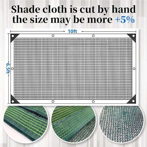 Voile d'ombrage de jardin vert foncé de 3 mètres, robuste et durable, adaptée aux serres, poulaillers, pergolas et auvents. (1/3)