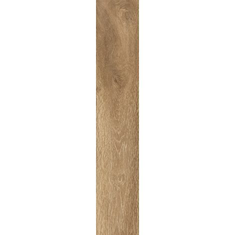 Bodenfliese Feinsteinzeug Tramonto Bianco 60 x 11 cm holzoptik braun (1/3)