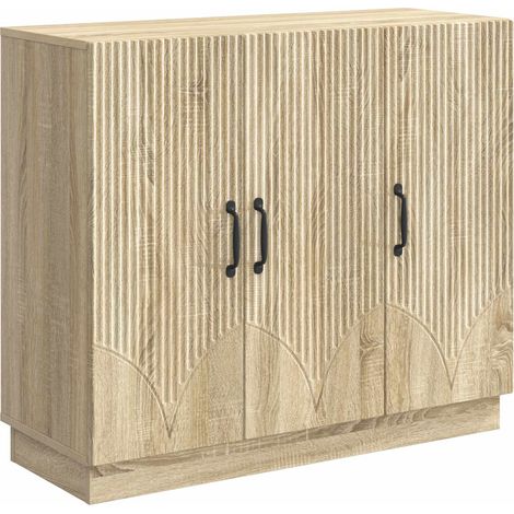 Sideboard Sonoma-Eiche 89 x 34,5 x 77 cm Holzwerkstoff vidaXL