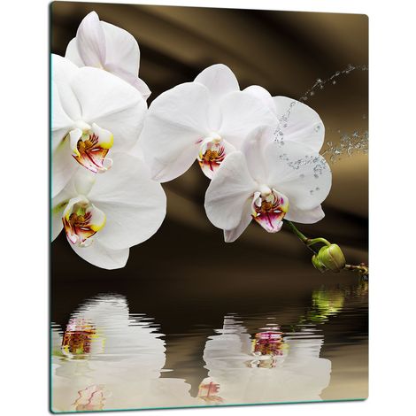 TAGLIERE IN VETRO 40x52 CON MOTIVO FIORI (1/5)