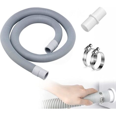 Tuyau D'eaux Usées,Flexible D'évacuation Universel,1.5m Tuyau Vidange Extension Pour Machines À Laver & Lave-Vaisselle (1/4)