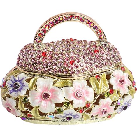 Le porte-bijoux Miniature émaillé fait à la main ajoute une élégance culturelle à n ' importe quel espace boîte à bijoux en métal (1/5)