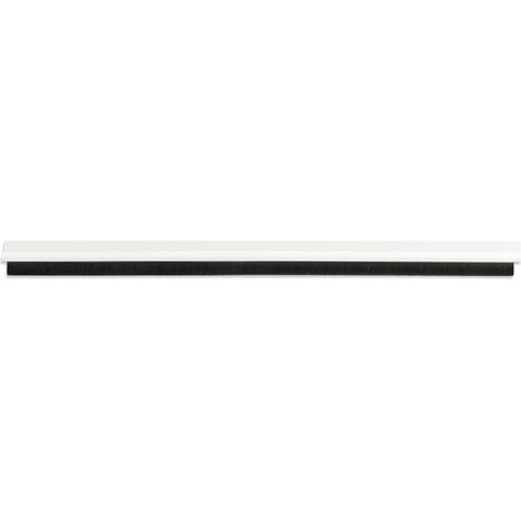 Selbstklebender Dichtungsstreifen aus PVC mit Bürste, 1 m x 45 mm, weiß (1/2)
