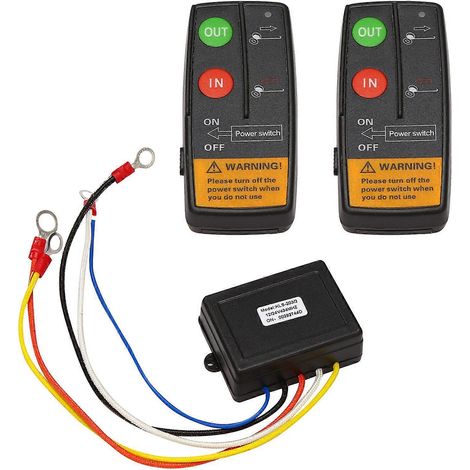 Console de commande à distance sans fil pour treuil automobile 24 V 50 pi (1/5)