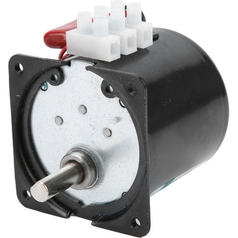 Mikromotor-Wechselstrom-Synchrongetriebe mit Metallgetriebe, Drehzahlreduzierung, Maschinenzubehör, 15 U/min, 220 V AC (1/5)