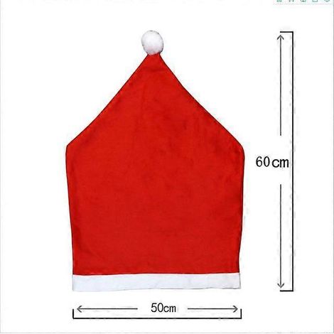 Housse de chaise non tissée (1 pièce) - Décoration de Noël pour la maison, la table, le dîner, le dossier de chaise - Fournitures pour les fêtes de fin d'année - Noël (1/5)