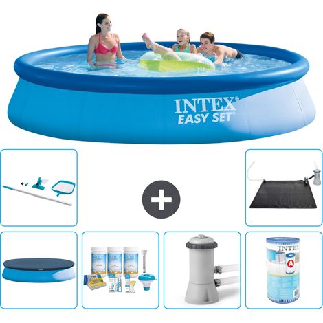 Intex Piscine Easy Set Ronde - 396x84 cm - 7-pièces S30679 (1/5)