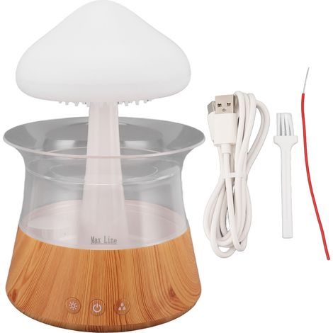Diffuseur d'arômes et humidificateur effet nuage de pluie avec veilleuse et diffuseur d'huiles essentielles pour la chambre à coucher (1/5)