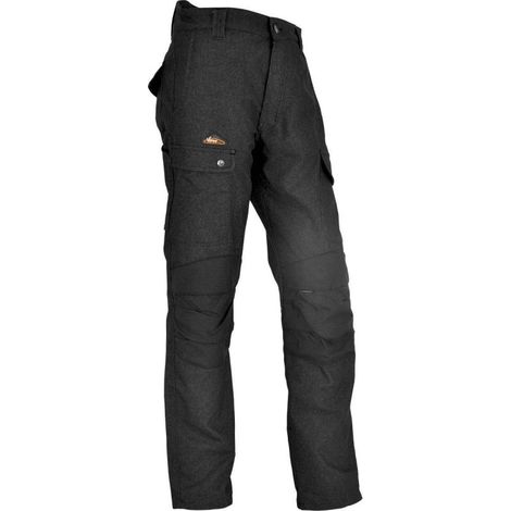 Pantalón de trabajo ENDU Talla 48 Negro, múltiples bolsillos, rodilleras incluidas