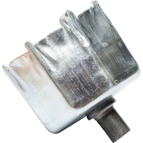 Terminale metallico "PR20" 57x65mm con perno 12mm in acciaio zincato