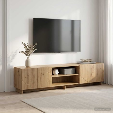 vidaXL TV Stand 180 x 34.5 x 40 cm Artisan Oak Engineered Wood (1/5)