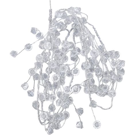 1.2m Ice Wire Clear Garland Flexible Wire Decorative Jewel Bead Garland for Stage Light Crafts (1/5)