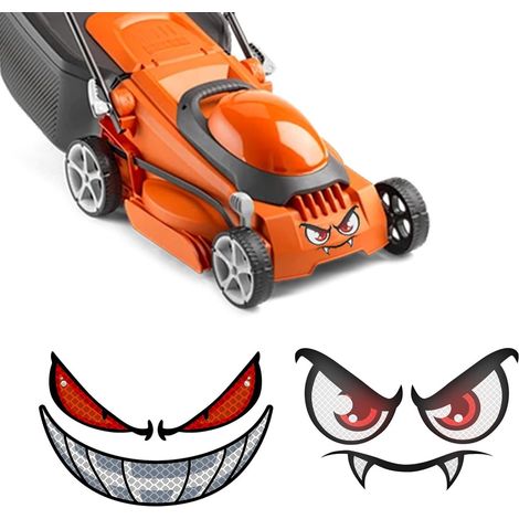 2pcs PVC Stickers for Robot Lawnmower Motorcycles Helmets (1/5)