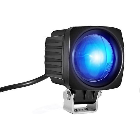 Feux de sécurité carrés à LED bleus pour chariots élévateurs, 10-80 V CC, feux de recul pour chariots élévateurs, 3 W, projecteur d'avertissement pour piétons en entrepôt (1/5)