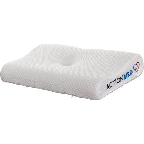 Actionmed PO200AM Almohada Med Anatómica Almohada Ortopédica para Alineación, Blanca
