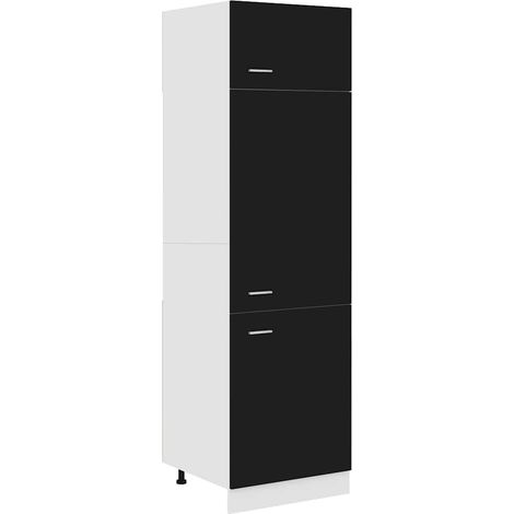 Maison Exclusive - Armadio per Frigo “Lyon” Nero 60x57x207 cm