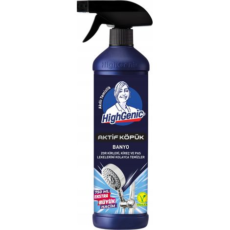 HighGenic - Detergente per il bagno in schiuma attiva 750 ml