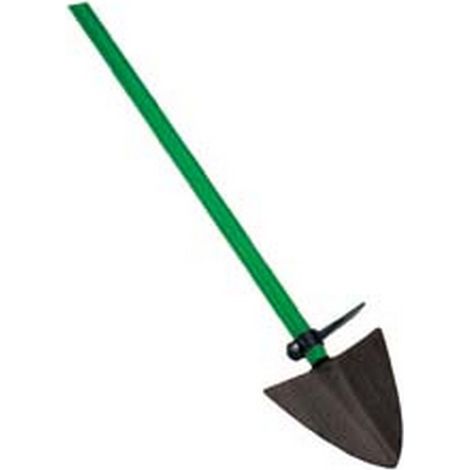 1PZ vanga pesante forgiata con manico ferro con staffa girevole - cm.24x24/143h. attacco  mm.35