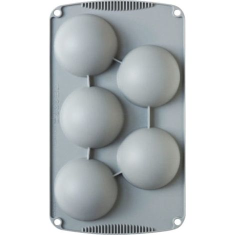 Molde de silicona para hemisferios de una sola porción, esferas, decoración de 80 mm (1/3)