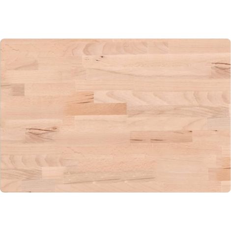 Maison Exclusive - Piano Tavolo 60x40x1,5cm Rettangolare Legno Massello Faggio