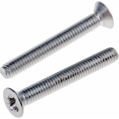 Vis à métaux RS PRO M4 à tête Fraisée Pozidriv en Acier Inoxydable, 30mm ( Prix pour Sachet de 100 )