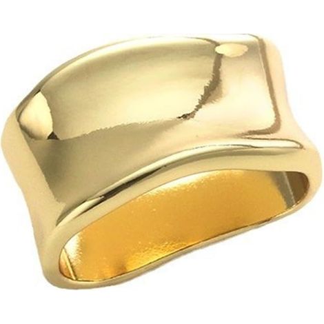 Broche-foulard en soie aplatie délicate pour femme, fermoir à boucle géométrique minimaliste pour châle ou foulard, accessoire de mode et bijoux (or) (1/5)