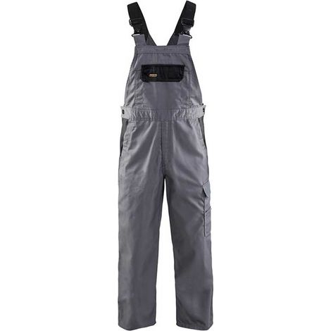Cotte à bretelles industrie BLAKLADER 2664 - Gris clair - 44 - Jambes courtes (1/4)