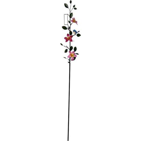 Tuteur pluviomètre fleuri 7 x 19 x 168 cm