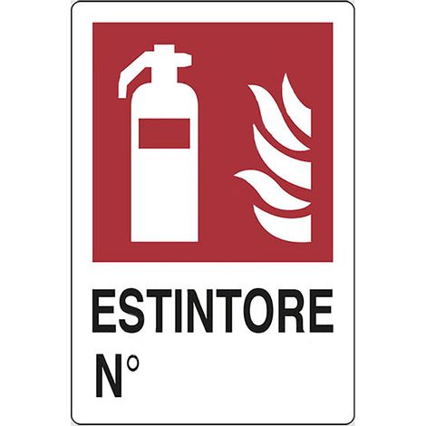 CARTELLO SEGNALETICA ESTINTORE antincendio - EUROSIGNALS (1/2)