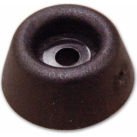 Piedini in Gomma Antiscivolo Tondi Gommino Morbido Troncoconico Nero mm 25