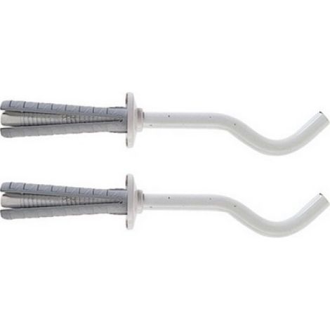 2 PZ MENSOLE PER RADIATORI IN GHISA TF 7 FISCHER 125 Bianca