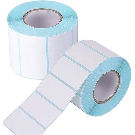 Etichette autoadesive, 1000 pezzi, 50 x 30 mm, etichette data in rotolo per data, prezzo, frigorifero, stampante termica, etichette per congelatore, Lebe (1/5)