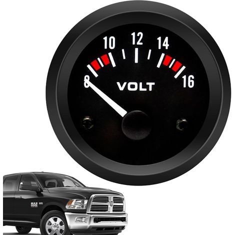 Manomètre de Voiture, voltmètre de Voiture Voltmètre numérique Universel pour Compteur de température d'eau Jauge Automatique de Tableau de Bord Automatique de jauge Automatique de (1/5)