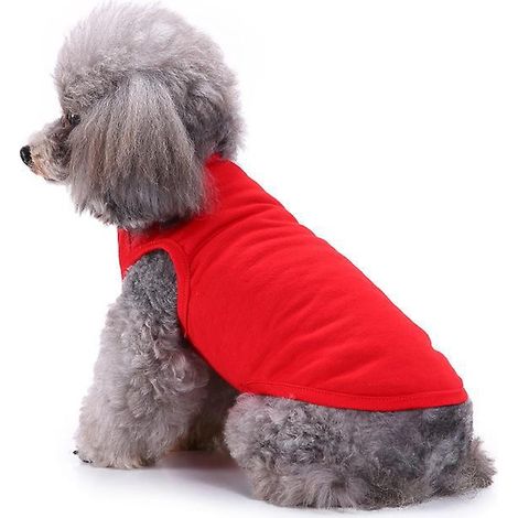 coton 1 Pices Chemises Pour Animaux, T-shirt Minimaliste Pour Chien, Mignon Respirant Chiot Sweat T Doux Gilet Mode Vtementsadapt Aux Chats Et Chi (1/4)