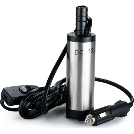 12-V-Kraftstoffpumpe, Wasserablasspumpe (Öl-, Diesel-Umfüllung oder Betankung) für Pkw, Wohnmobile, Wohnwagen, große Fahrzeuge sowie Schiffe und Schnellboote (1/5)
