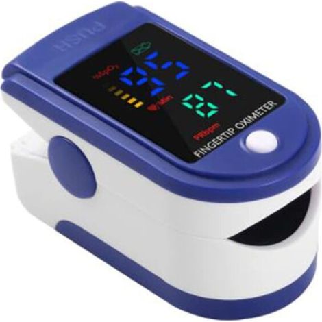Oxymètre de Pouls Portable avec Écran LED pour Mesurer la Saturation en Oxygène SpO2 et la Fréquence Cardiaque