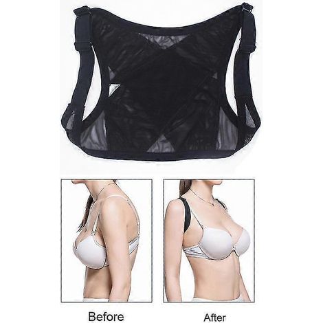 Correcteur de posture dorsal pour femmes, gilet de soutien des épaules respirant avec ceinture ajustable-M