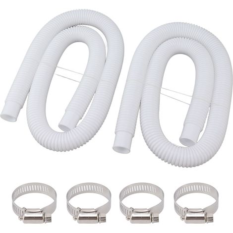 Tuyaux de rechange avec colliers de serrage pour pompes de piscine de 300, 330, 530 et 1000 gallons (1/5)