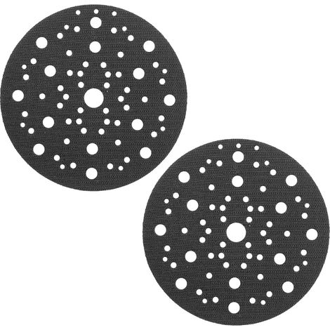 Pad Saver Lot de 2 protège-disques de ponçage, 150 mm, avec 70 trous, avec fermeture , compatibles avec Mirka 8295612111, pour plateau de ponçage Mirka 150 mm (1/5)