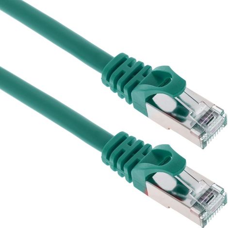 Câble réseau Ethernet FTP Cat.6a vert 0,5 m (1/5)