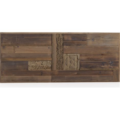 Kopfteil aus recyceltem Naturholz, 145 x 60 cm (1/4)