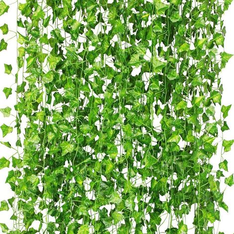 24 Pièce Lierre Artificiel Guirlande, Faux Lierre Plante Artificielle, Vignes Faux Tombante Réalistes pour Mariage Balcon Cuisine Jardin Bureau (1/5)