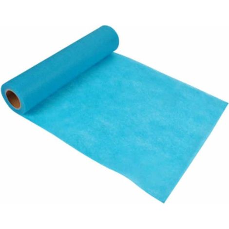 Chemin de Table Jetable "Intissé" 30cmx7m Bleu